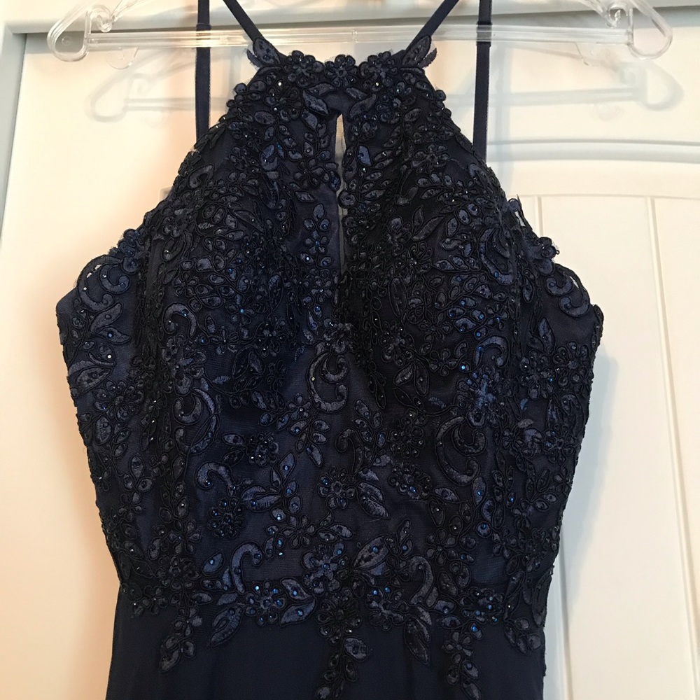 navy blue Fiesta Fashion Prom dress!